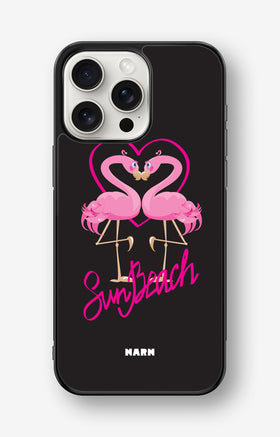iPhone 15 Pro Max Hard Case – Beach Flamingo - View 1