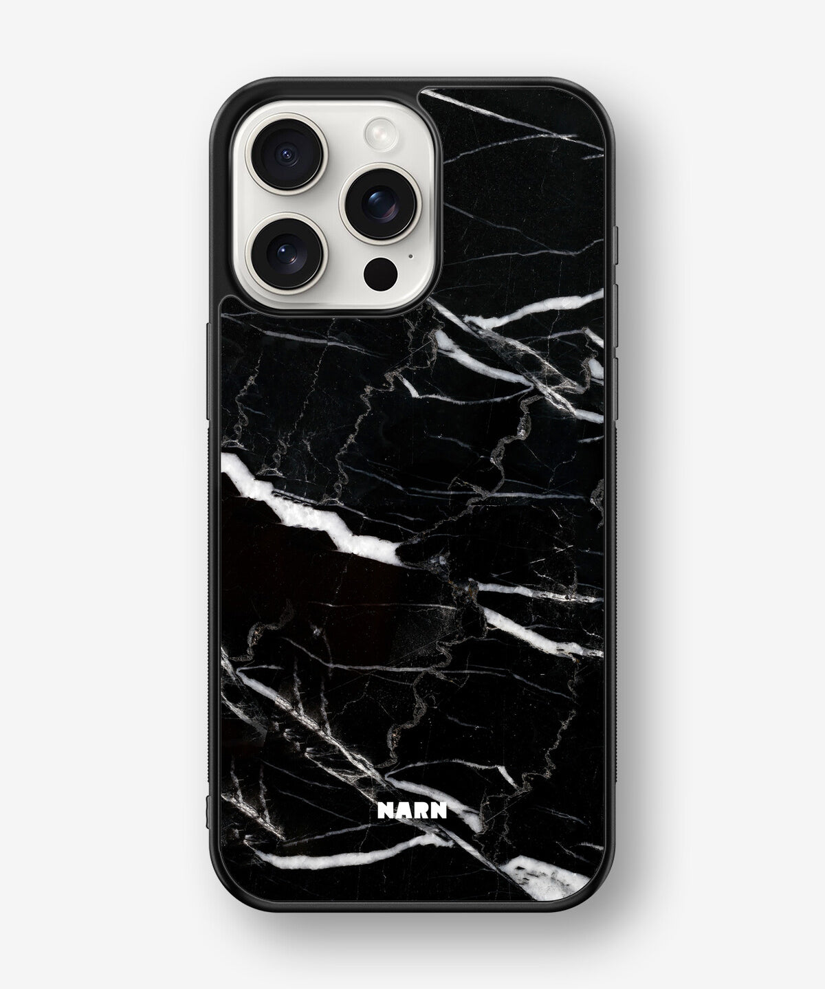 iPhone 15 Pro Max Hard Case – Black Marble - View 1