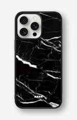 iPhone 15 Pro Max Hard Case – Black Marble - View 1