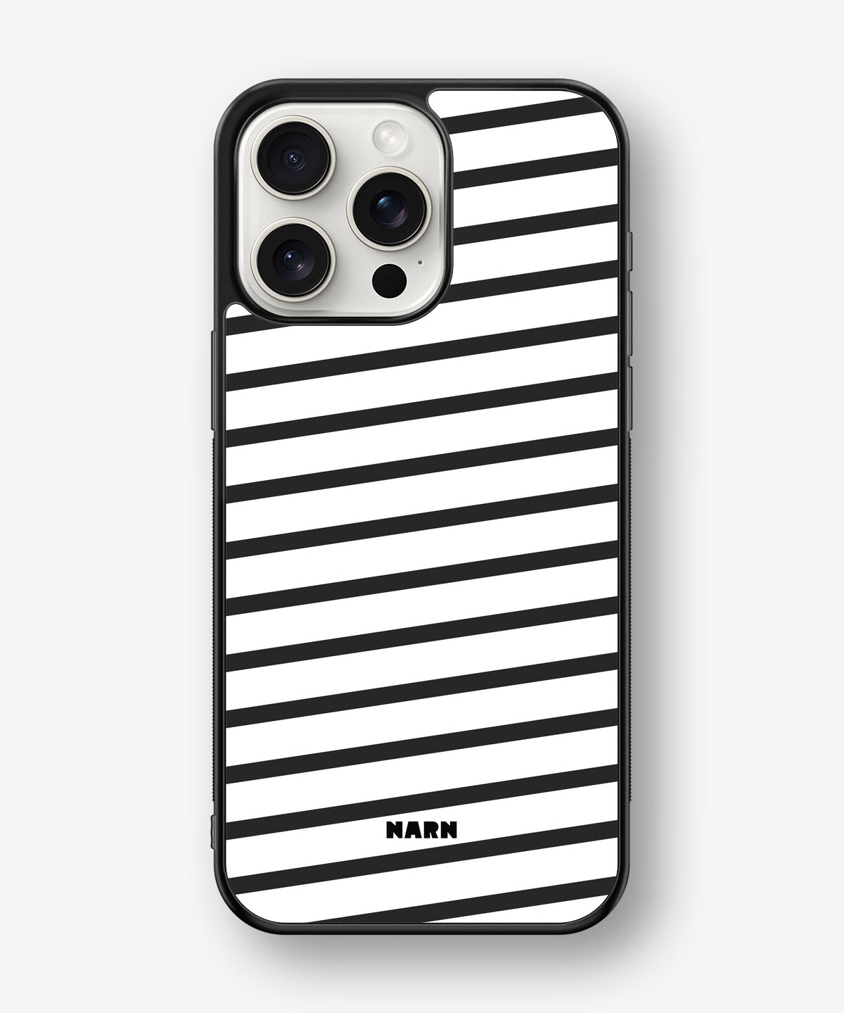 iPhone 15 Pro Max Hard Case – Black Stripes - View 1
