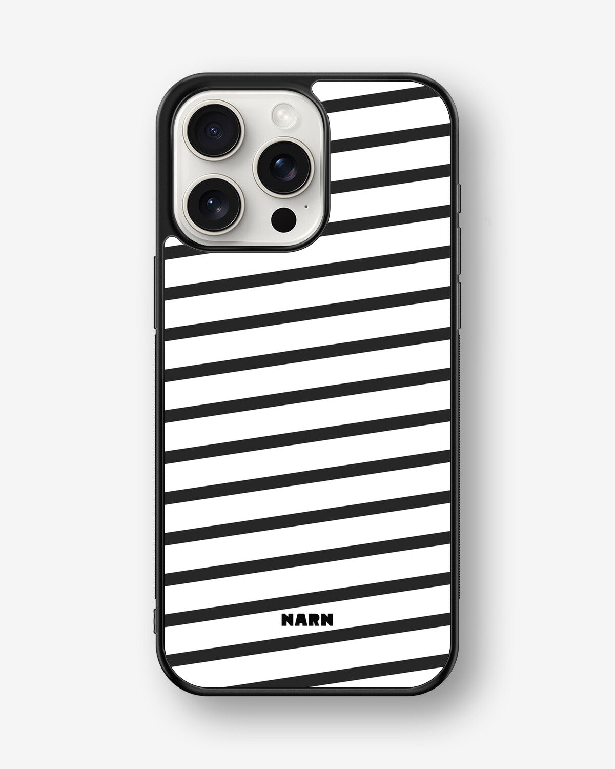 iPhone 15 Pro Max Hard Case – Black Stripes - View 1