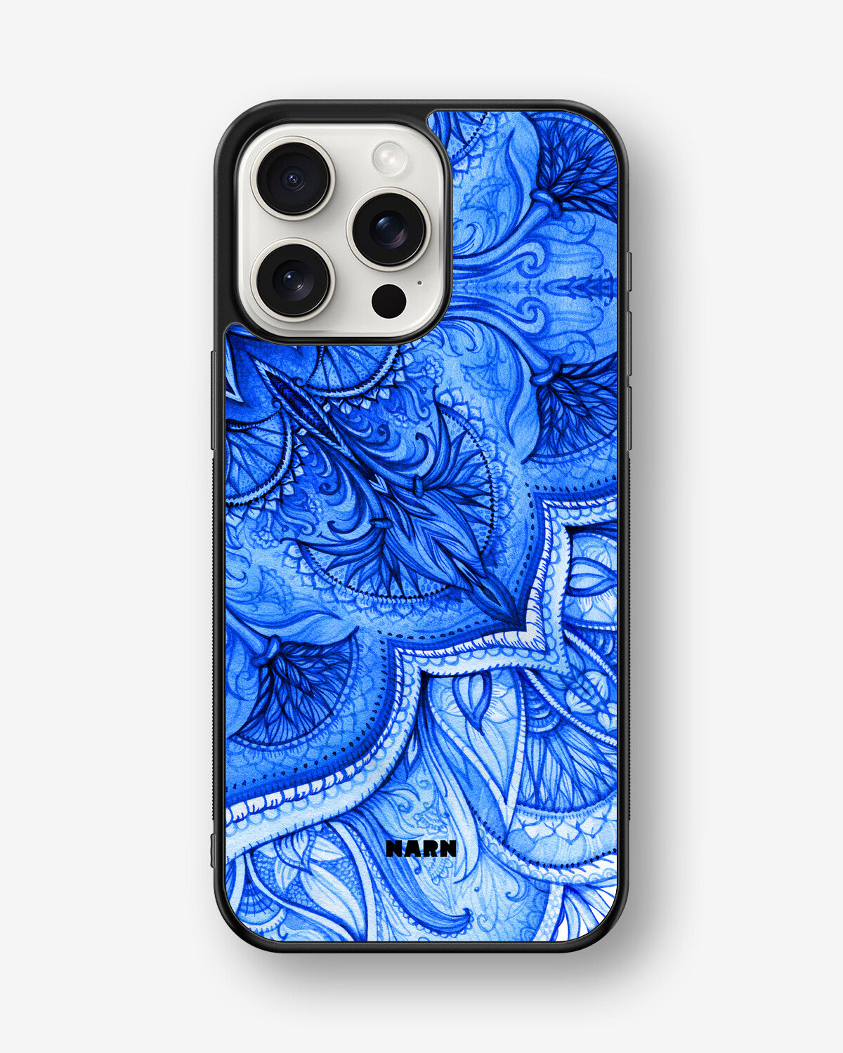 iPhone 15 Pro Max Hard Case – Blue Vintage - View 1