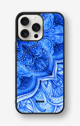 iPhone 15 Pro Max Hard Case – Blue Vintage - View 1