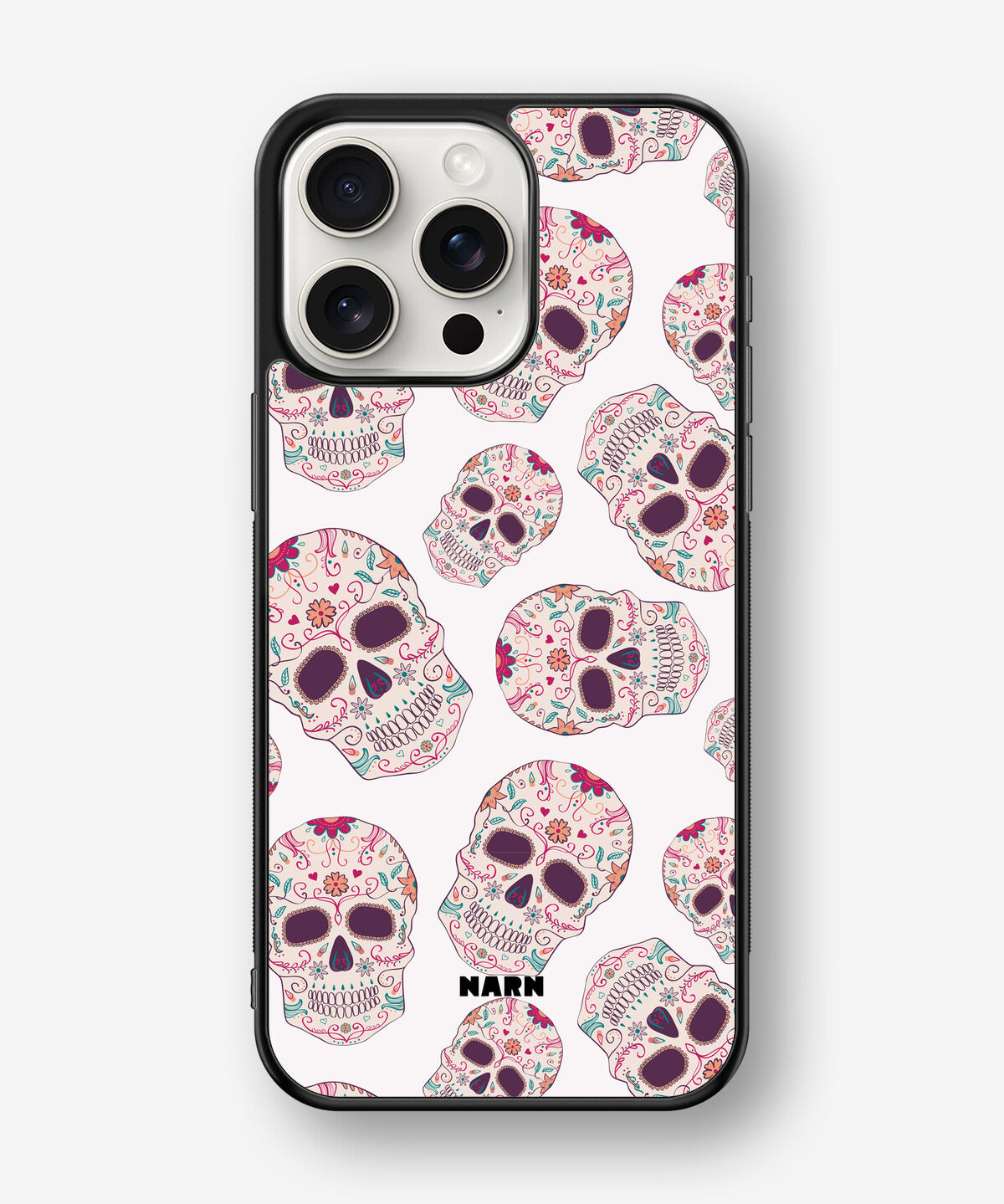 iPhone 15 Pro Max Hard Case – Calavera Skulls - View 1
