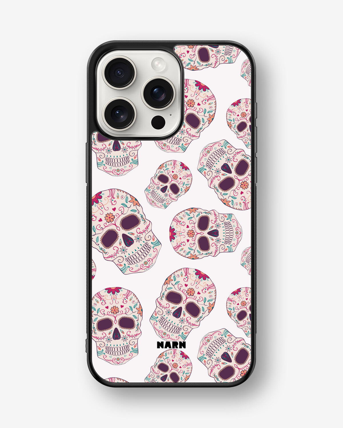 iPhone 15 Pro Max Hard Case – Calavera Skulls - View 1