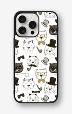 iPhone 15 Pro Max Hard Case – Cartoon Cats - View 1