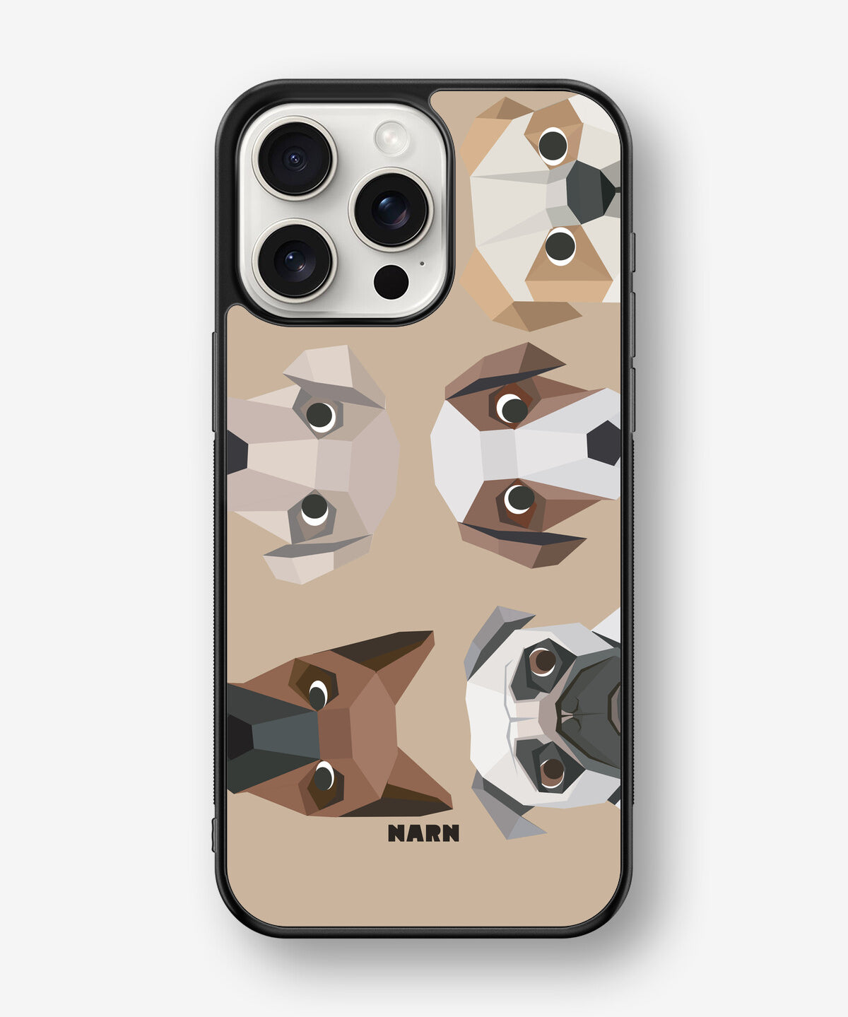 iPhone 15 Pro Max Hard Case – Cute Dogs - View 1