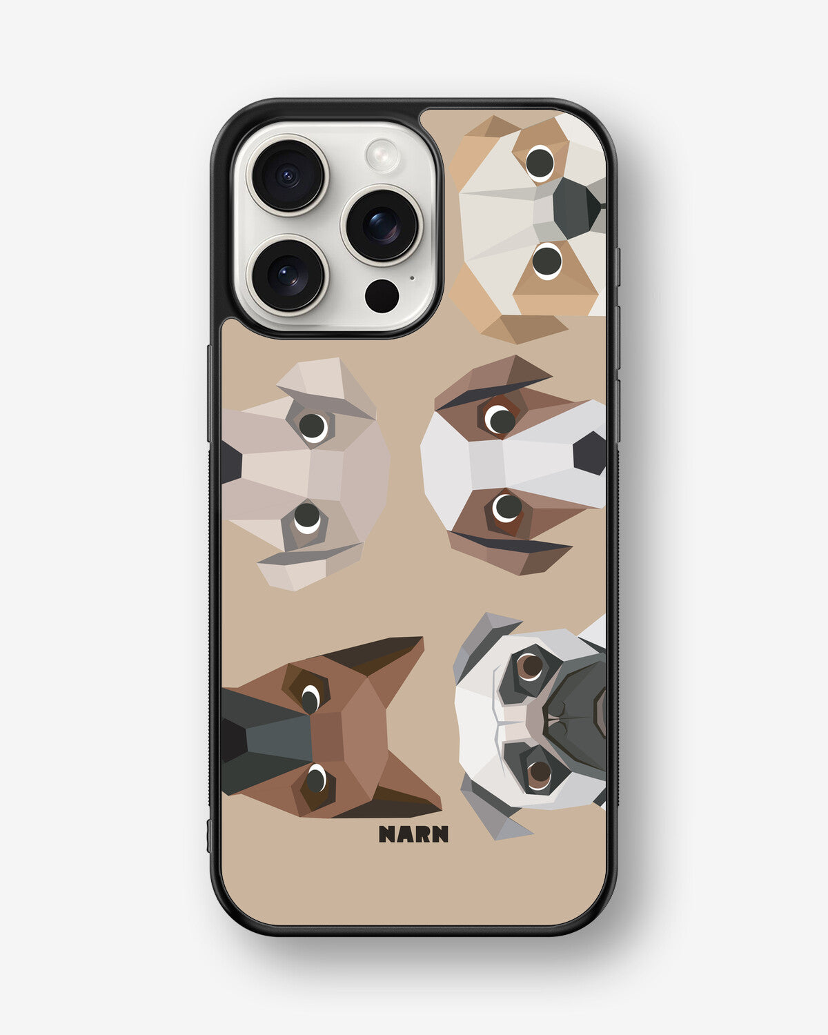 iPhone 15 Pro Max Hard Case – Cute Dogs - View 1