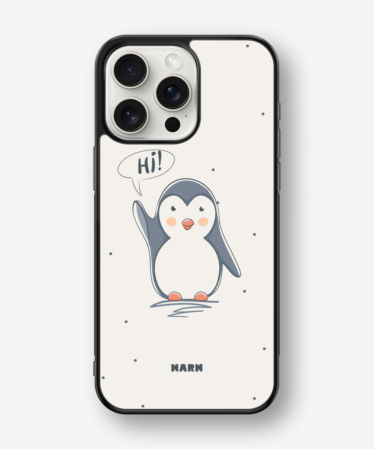 iPhone 15 Pro Max Hard Case – Cute Penguin - View 1