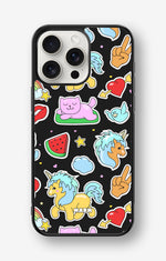iPhone 15 Pro Max Hard Case – Cute Stickers - View 1