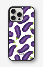 iPhone 15 Pro Max Hard Case – Eggplant Pattern - View 1