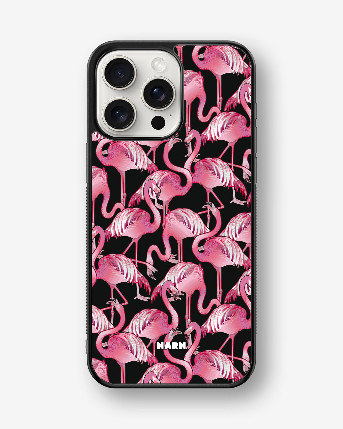 iPhone 15 Pro Max Hard Case – Flamingos - View 1