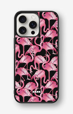 iPhone 15 Pro Max Hard Case – Flamingos - View 1
