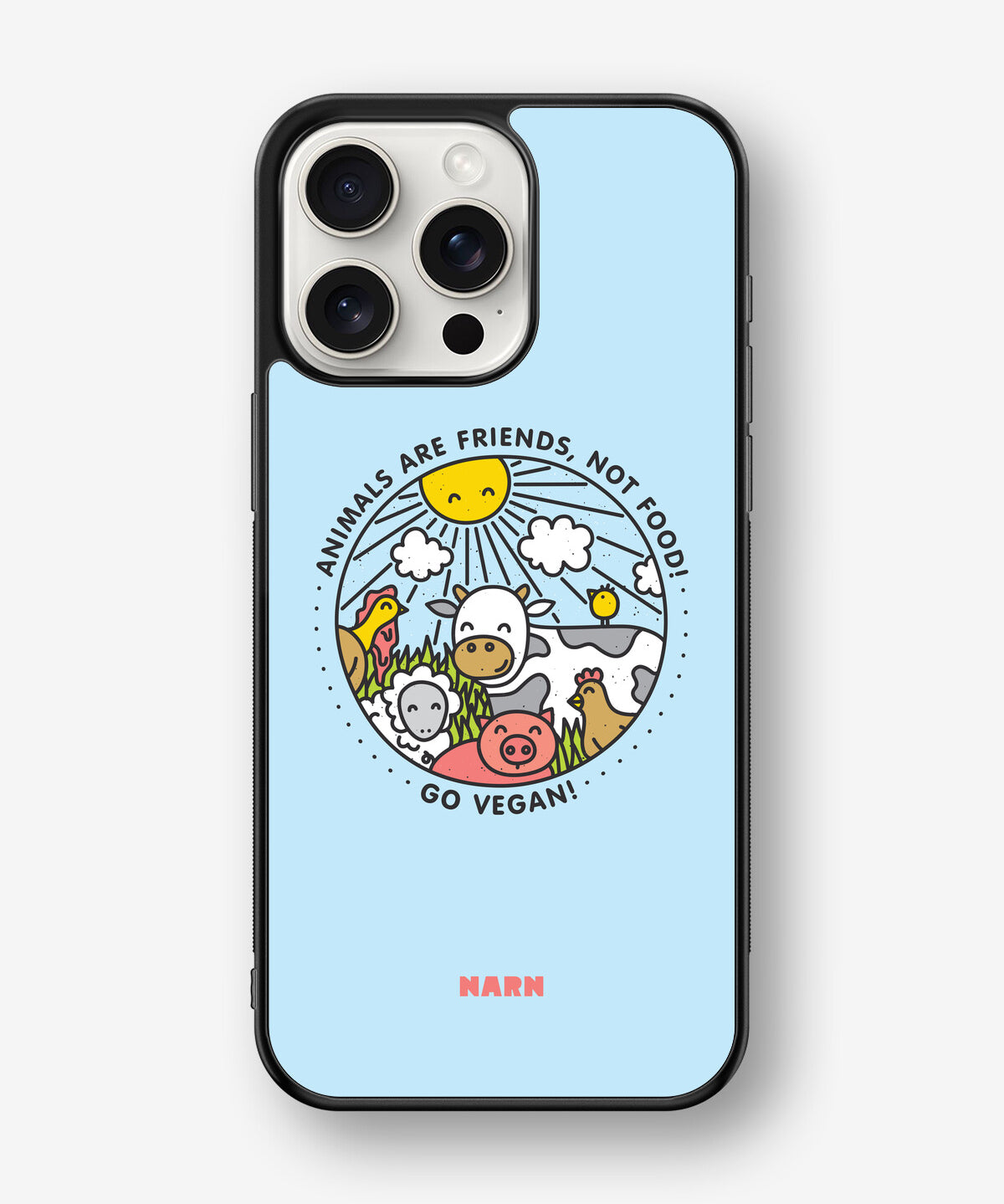 iPhone 15 Pro Max Hard Case – Friends, Not Food - View 1