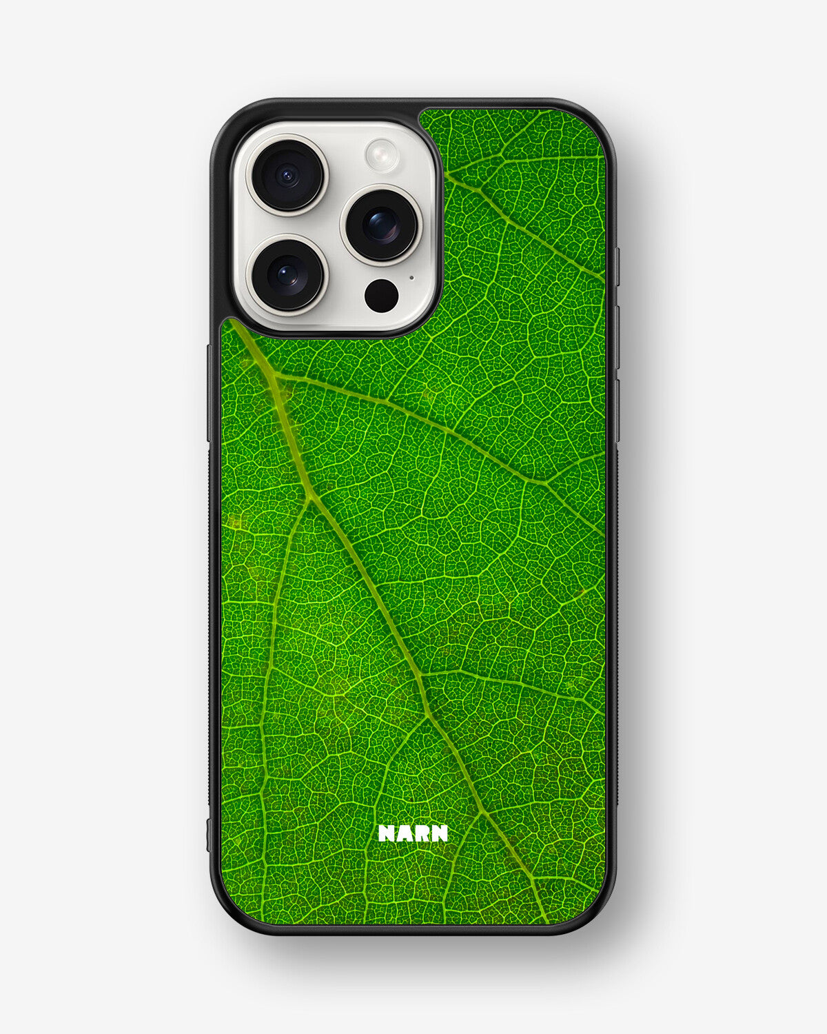 iPhone 15 Pro Max Hard Case – Green Leafy - View 1