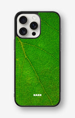 iPhone 15 Pro Max Hard Case – Green Leafy - View 1