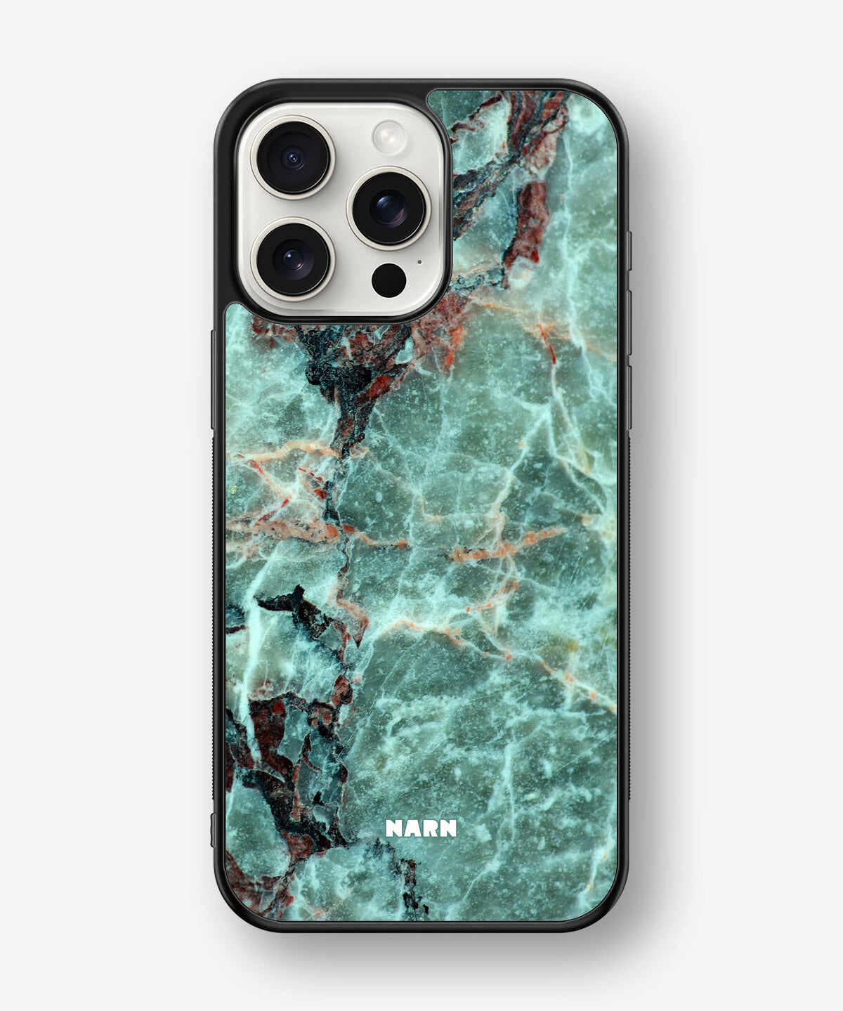 iPhone 15 Pro Max Hard Case – Green Marble - View 1