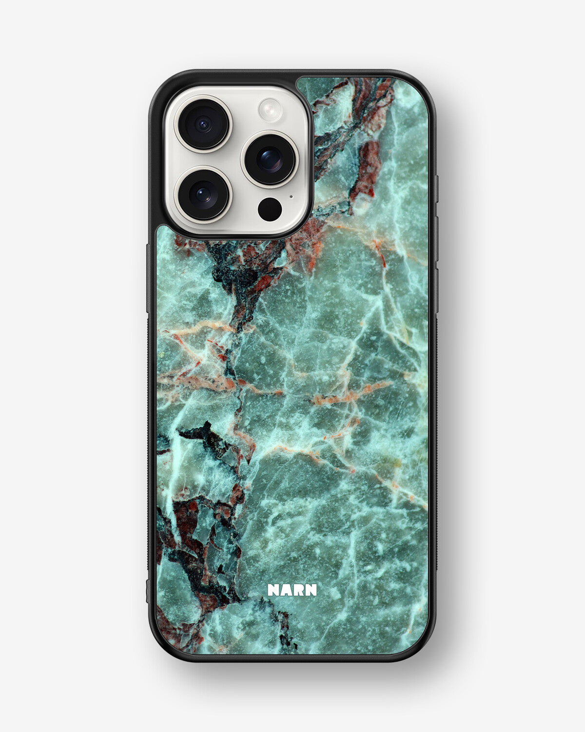 iPhone 15 Pro Max Hard Case – Green Marble - View 1