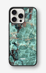 iPhone 15 Pro Max Hard Case – Green Marble - View 1