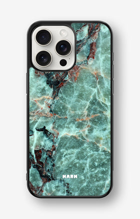 iPhone 15 Pro Max Hard Case – Green Marble - View 1