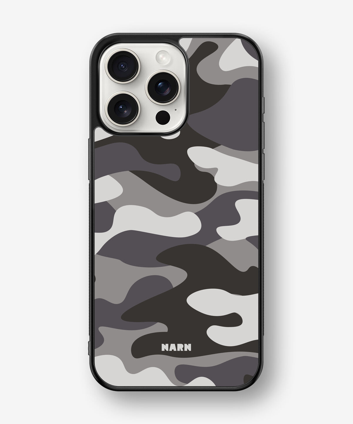 iPhone 15 Pro Max Hard Case – Grey Camo - View 1