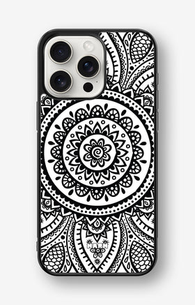 iPhone 15 Pro Max Hard Case – Henna Mandala - View 1
