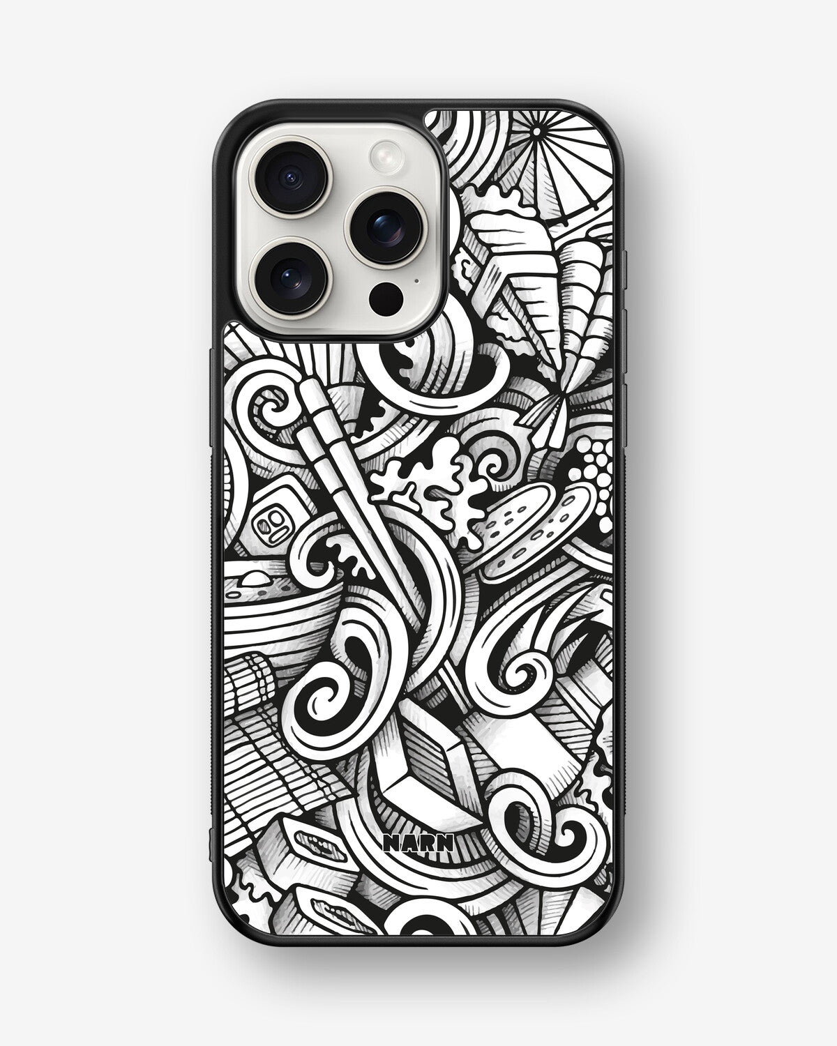 iPhone 15 Pro Max Hard Case – Japanese Pattern - View 1