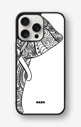 iPhone 15 Pro Max Hard Case – Mandala Elephant - View 1