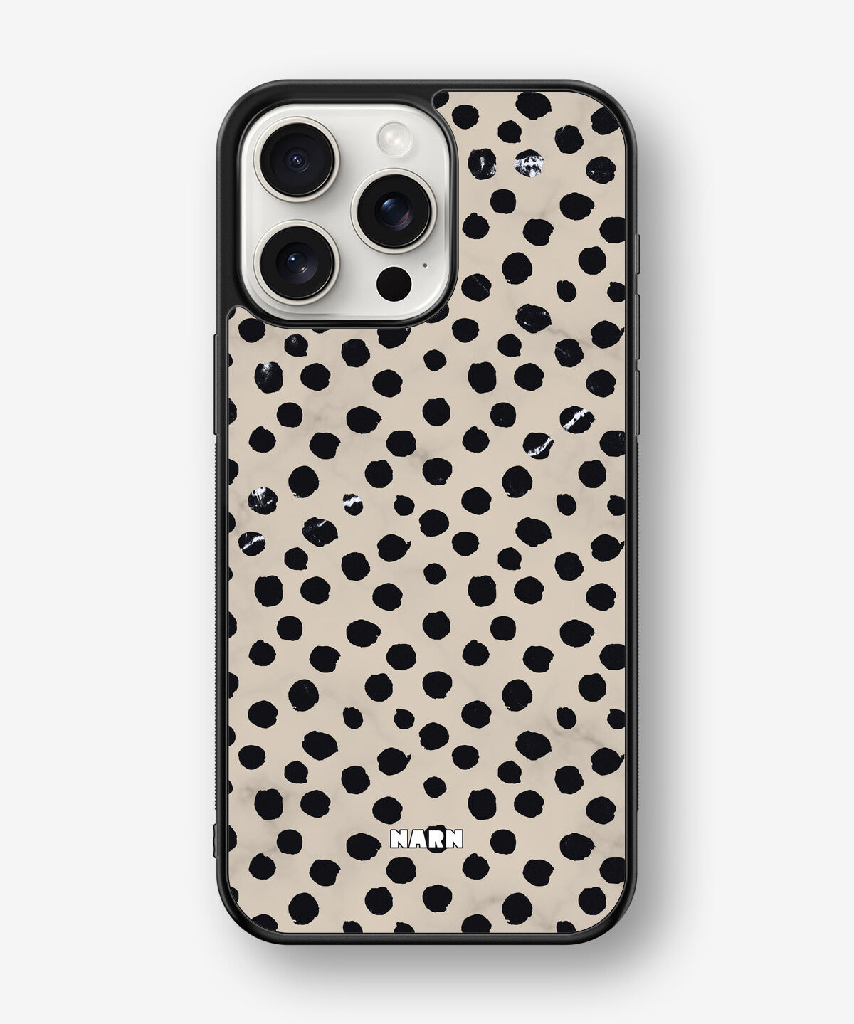 iPhone 15 Pro Max Hard Case – Marble Dots - View 1