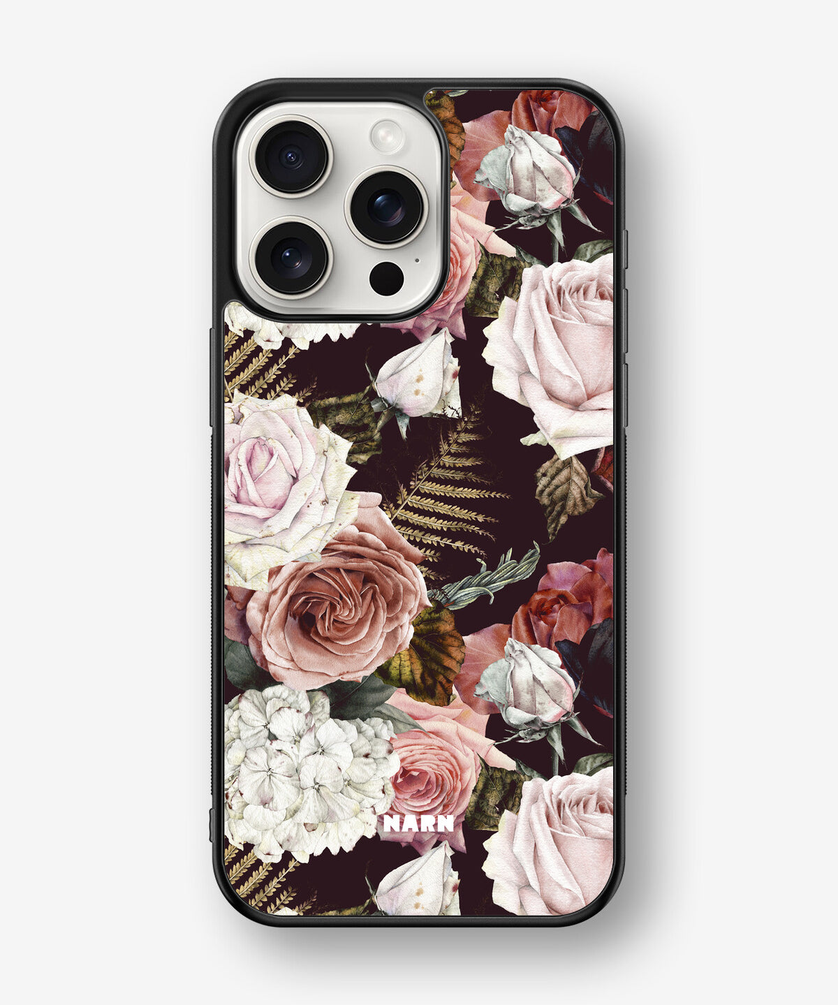 iPhone 15 Pro Max Hard Case – Midnight Roses - View 1