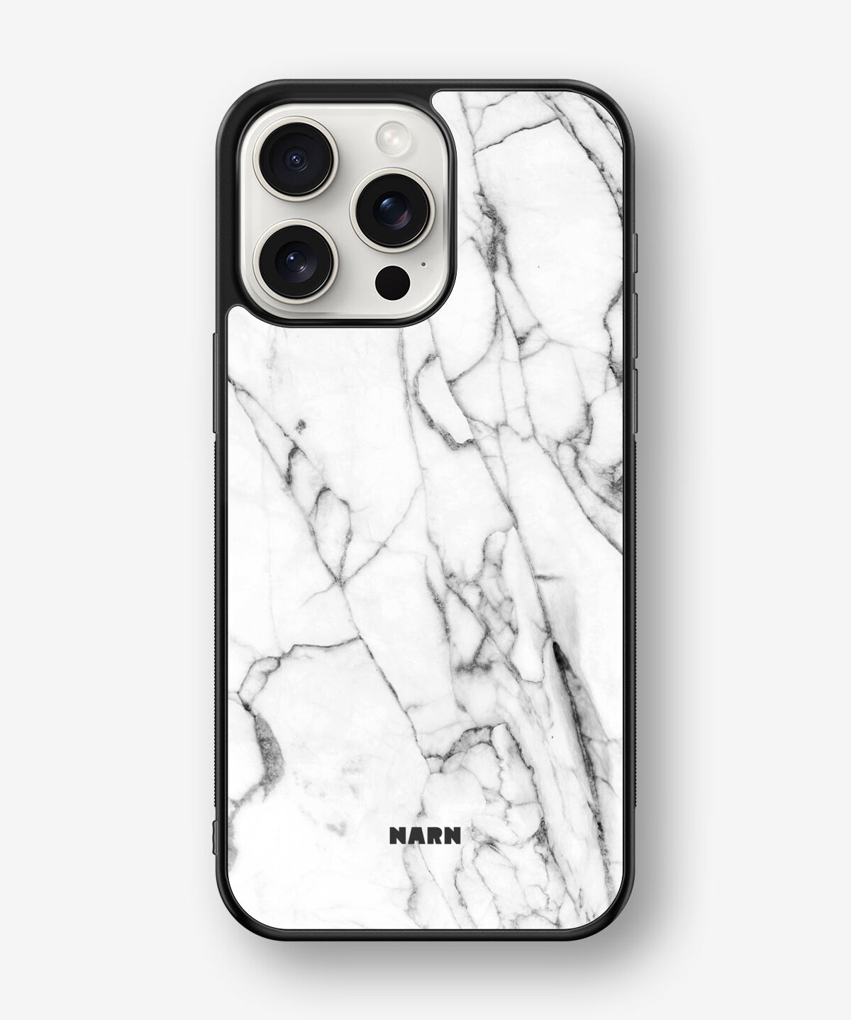iPhone 15 Pro Max Hard Case – Milky Marble - View 1