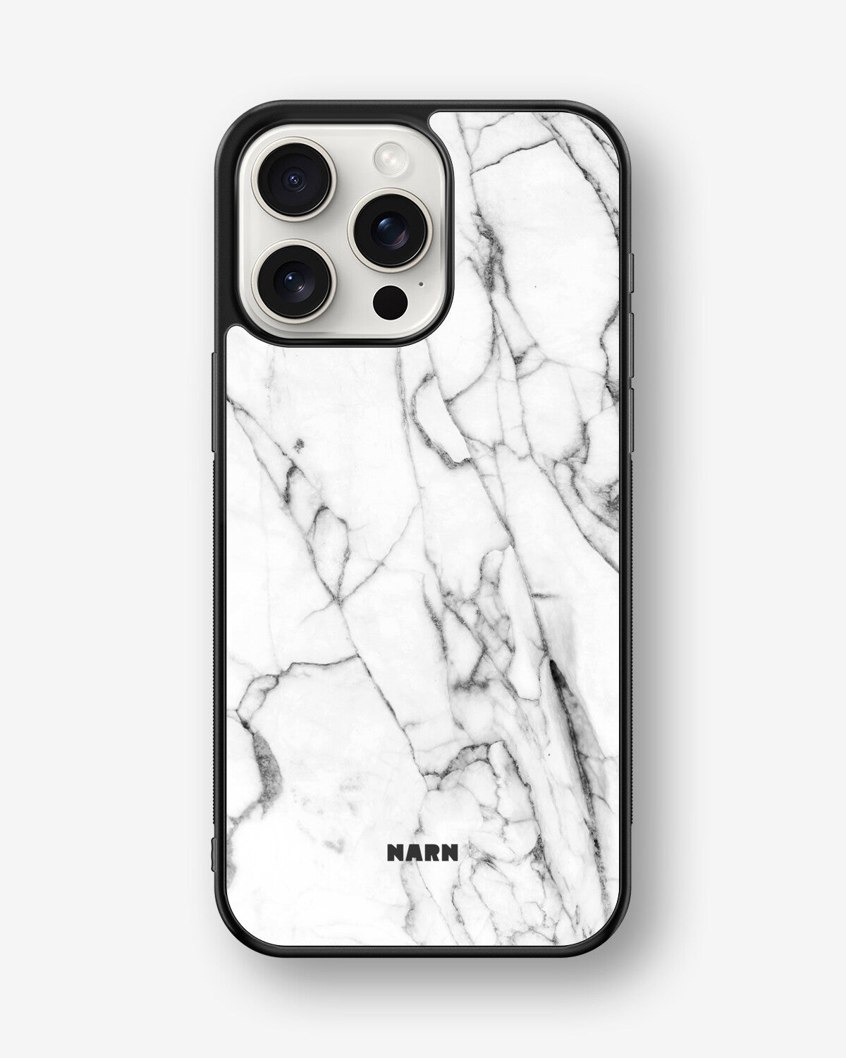 iPhone 15 Pro Max Hard Case – Milky Marble - View 1