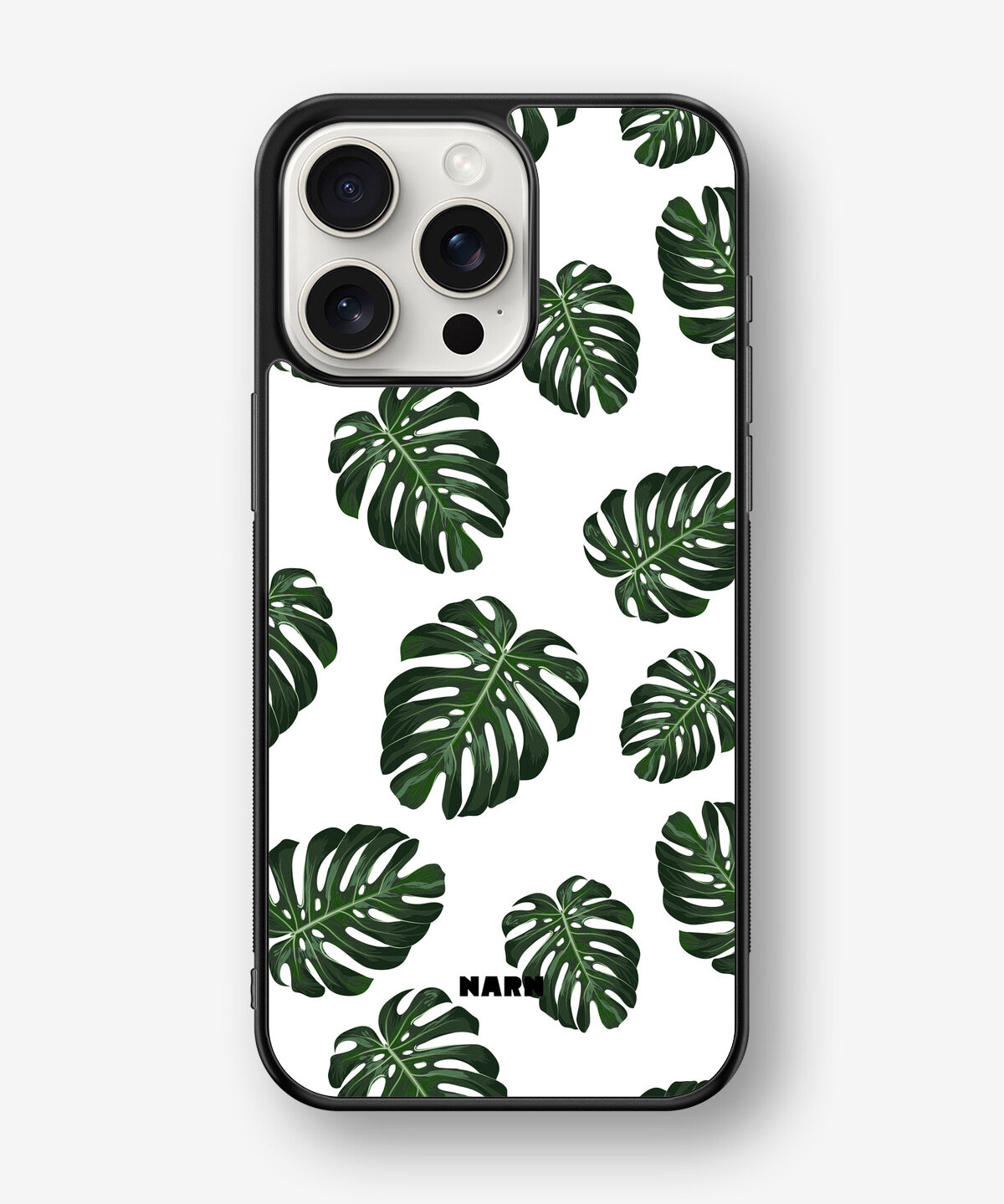 iPhone 15 Pro Max Hard Case – Monstera Pattern - View 1