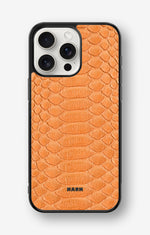 iPhone 15 Pro Max Hard Case – Orange Snake - View 1