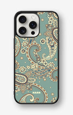 iPhone 15 Pro Max Hard Case – Paisley Green - View 1