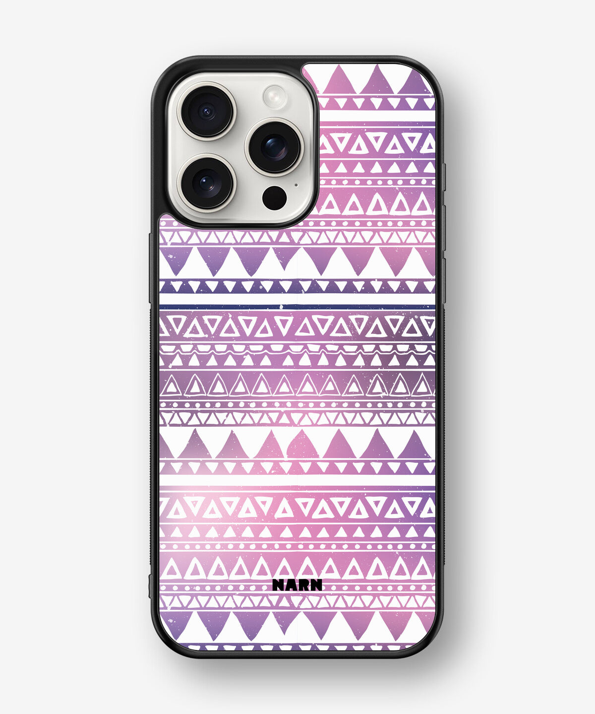 iPhone 15 Pro Max Hard Case – Purple Aztec - View 1