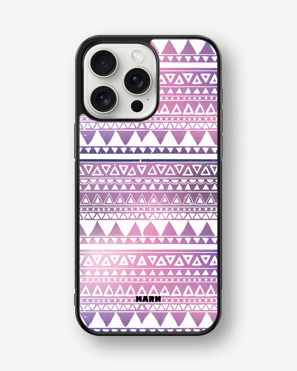 iPhone 15 Pro Max Hard Case – Purple Aztec - View 1