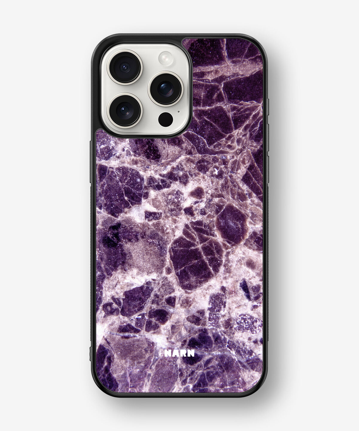 iPhone 15 Pro Max Hard Case – Purple Marble - View 1