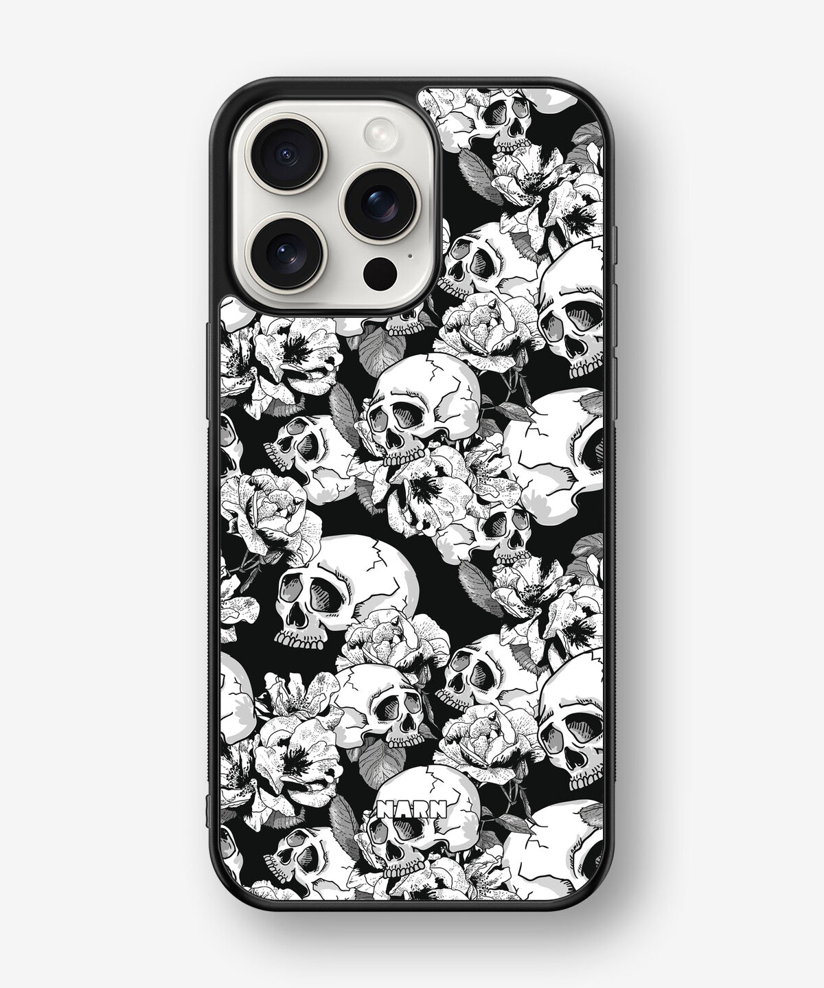 iPhone 15 Pro Max Hard Case – Skull Garden - View 1