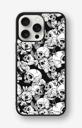 iPhone 15 Pro Max Hard Case – Skull Garden - View 1