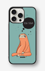 iPhone 15 Pro Max Hard Case – Slow Down Sloth - View 1
