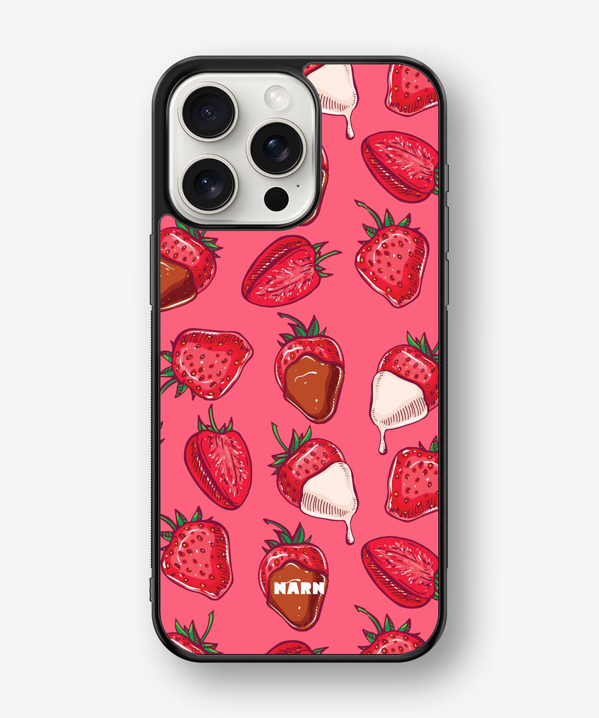 iPhone 15 Pro Max Hard Case – Strawberry Chocolate - View 1