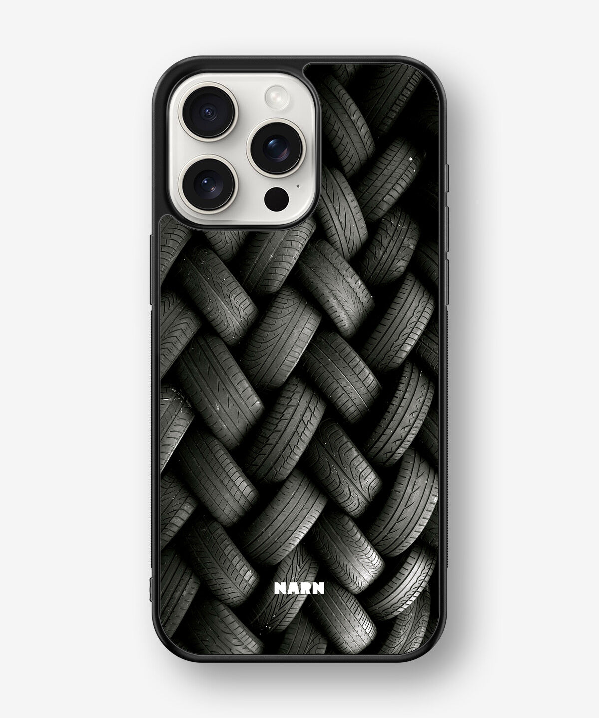 iPhone 15 Pro Max Hard Case – Tires Wall - View 1