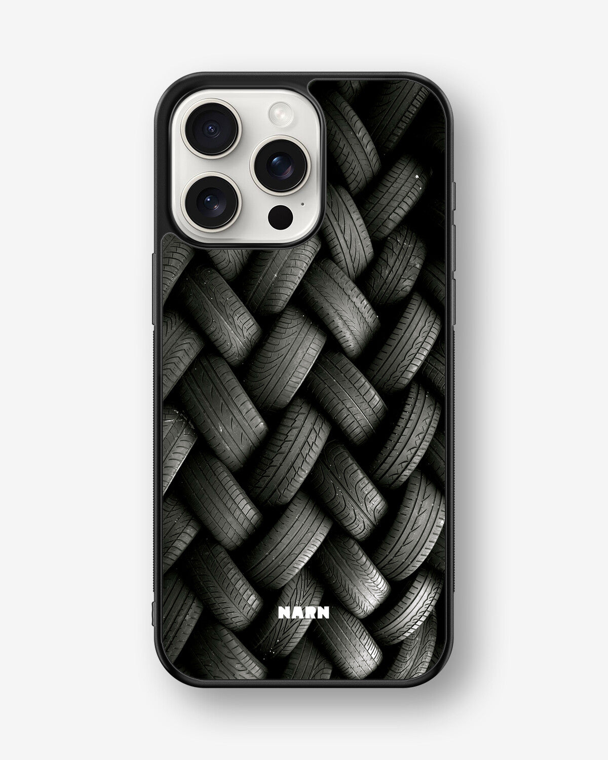 iPhone 15 Pro Max Hard Case – Tires Wall - View 1