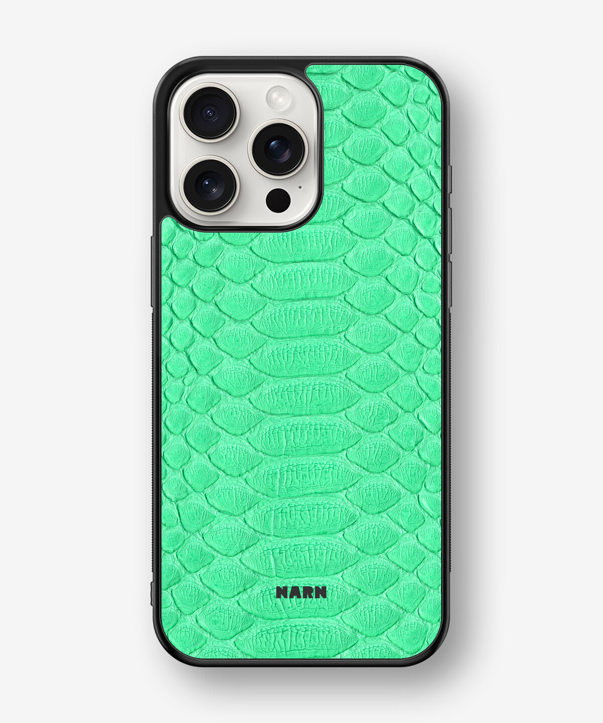 iPhone 15 Pro Max Hard Case – Turquoise Snake - View 1