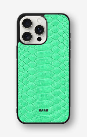 iPhone 15 Pro Max Hard Case – Turquoise Snake - View 1
