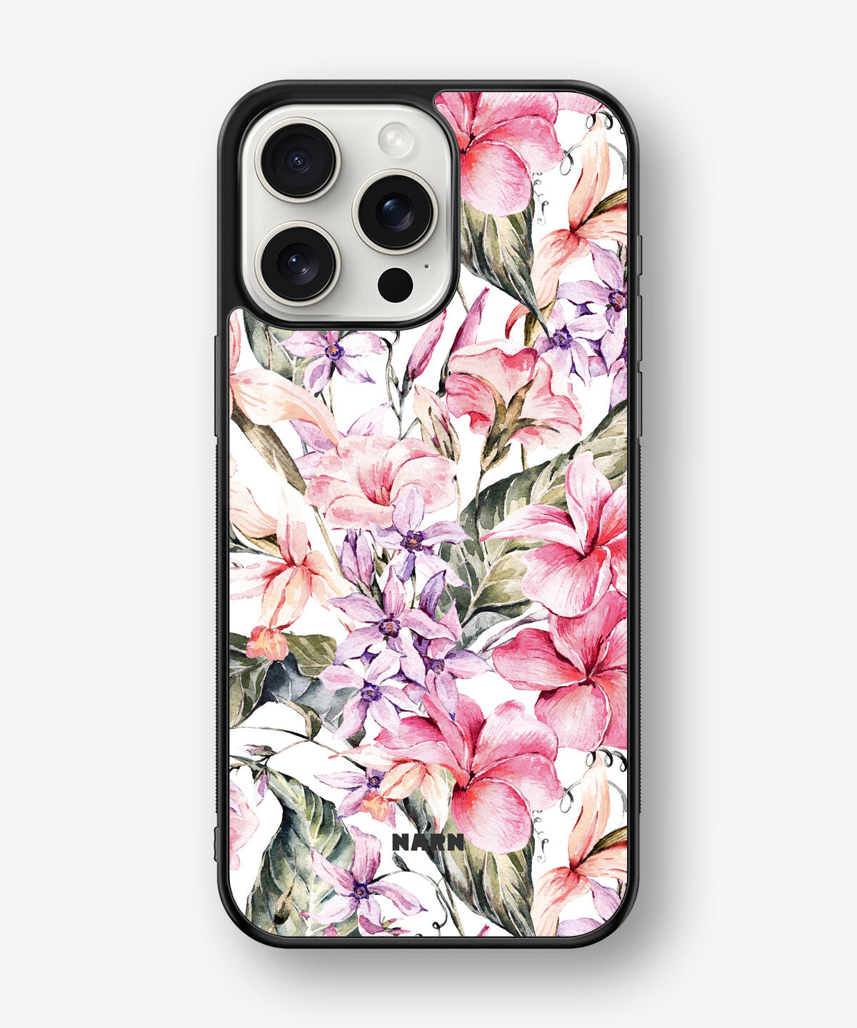 iPhone 15 Pro Max Hard Case – Watercolor Flowers - View 1