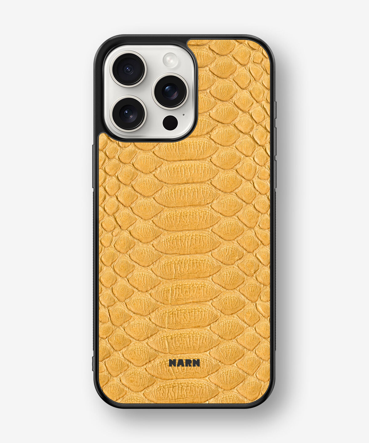 iPhone 15 Pro Max Hard Case – Yellow Snake - View 1