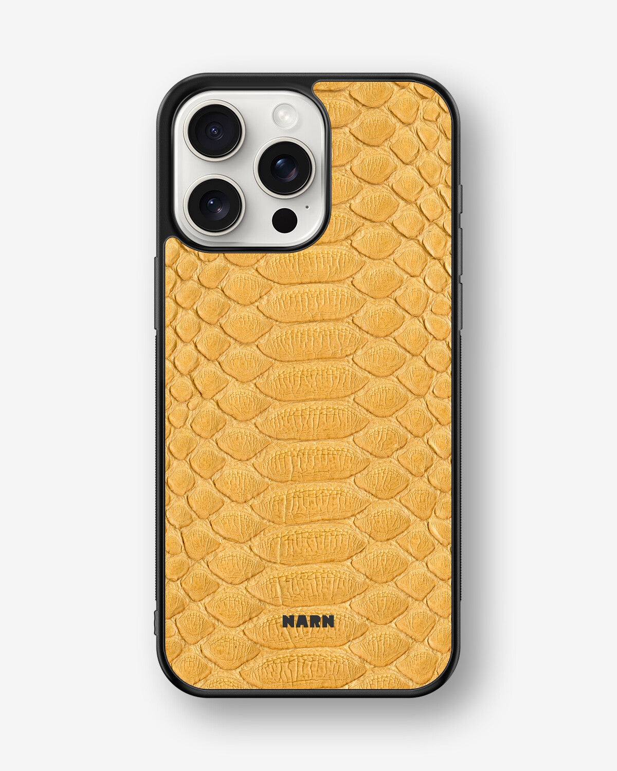 iPhone 15 Pro Max Hard Case – Yellow Snake - View 1
