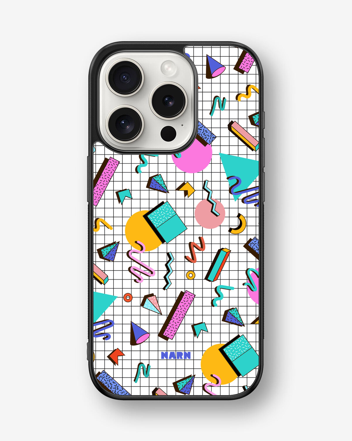 iPhone 15 Pro Hard Case – 80s Memphis - View 1